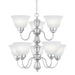 Eight-Light Two-Tier Chandelier