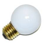 60-watt G16.5 bulb with medium base