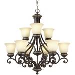 Energy Star Qualified Nine-Light Chandelier 