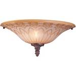 Sconce with Ornate Amber Glass 