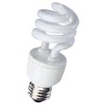 13-watt spiral compact fluorescent bulb