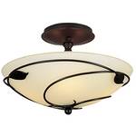 Two-Light Semi-Flush Ceiling Fixture