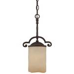 Mini-Pendant with Accent Scrolls