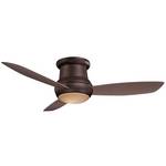 Wet Rated Ceiling Fan with Three Blades and Light Kit