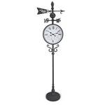 Outdoor Clock with Weather Vane 