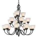 Eighteen-Light Chandelier