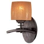 Sconce with Amber Glass 