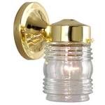 Outdoor Wall Light with Jelly Jar Glass