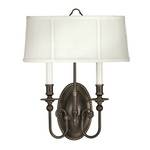 Two-Light Candlestick Sconce with Shade