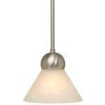 Single-Light Pendant with Alabaster Glass