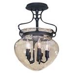 Five-Light Semi-Flush Ceiling Fixture