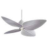Ceiling Fan with Four Blades and Light Kit