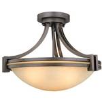Three-Light Semi-Flush Ceiling Fixture