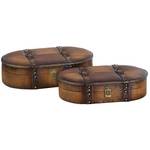 Wood and Leather Boxes 