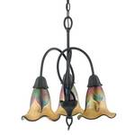Salamander Glass Studio Three-Light Mini-Chandelier 