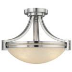 Three-Light Semi-Flush Ceiling Fixture