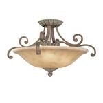 Four-Light Semi-Flush Ceiling Fixture