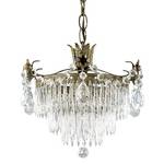 Crystal Chandelier with Leaf Details