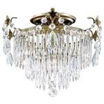 Crystal Semi-Flush Ceiling Fixture 