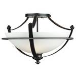 Semi-Flush Ceiling Light Fixture 