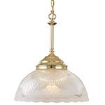 Pendant with Satin Etched Flower Glass
