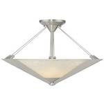 Two-Light Semi-Flush Ceiling Fixture
