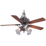 Ceiling Fan with Five Blades (Light Kit Optional)
