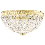 10-Inch Crystal Flushmount Ceiling Fixture 