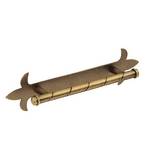 Scrolled 4-Inch Cabinet Pull with Backplate