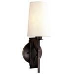 Sconce with Textured Paper Shade 