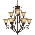 Nine-Light Chandelier 