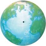 World Map Semi-Flush Ceiling Light