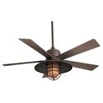 Ceiling Fan with Five Blades and Light Kit