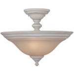 Two-light semi-flushmount