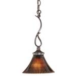 Mini-Pendant with Textured Glass