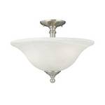 Three-Light Semi-Flushmount Ceiling Fixture