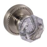 Clear Crystal Door Knob Dummy Set