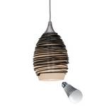 Adele Black Glass Mini-Pendant with 6-Watt LED Lamp