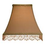 Large Square Lampshade with Beaded Trim