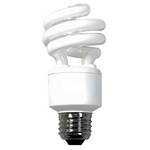 9-watt Energy Star Qualified sprial compact fluorescent bulb