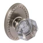Clear Crystal Door Knob Dummy Set