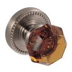 Amber Crystal Door Knob Passage Set