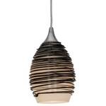 Adele Black Glass Mini-Pendant
