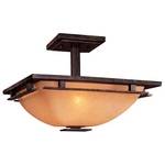 Square Semi-Flush Ceiling Fixture 