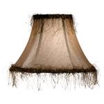 Medium Silk Lampshade with Eyelash Fringe