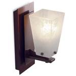 Angular Sconce with Meringue White Glass