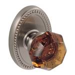 Amber Crystal Door Knob Privacy Set