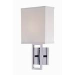 Single-Light Sconce with Fabric Shade