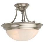 Three-Light Semi-Flush Ceiling Fixture