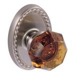Amber Crystal Door Knob Privacy Set